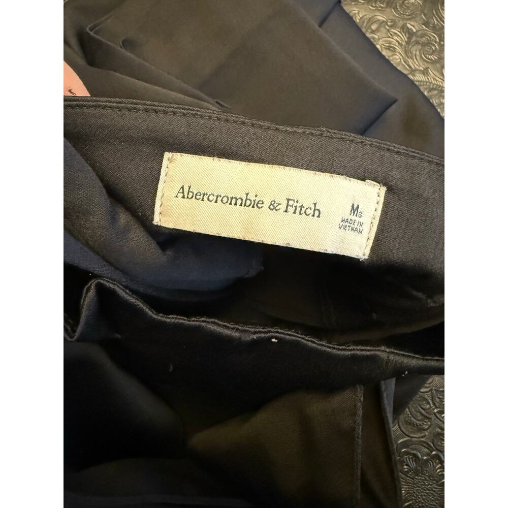 Abercrombie & Fitch Wide Leg Pants Women's Medium Tie Waist Crop - Picture 4 of 6